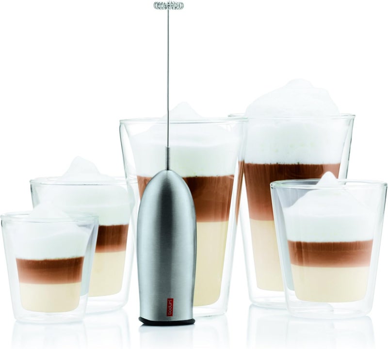Bodum D3040-01 Schiuma Battery Operated Milk Frother, Black Plastic - Image 5